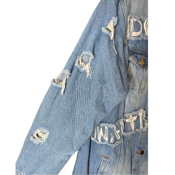 Ripped Jean Jacket - Picture 3 of 5